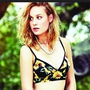 Brie Larson in bikini top