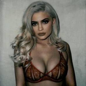 Kylie Jenner Nipple Rings In See Through Lingerie