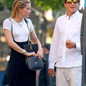 Amber Heard with boyfriend